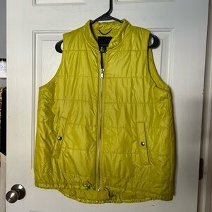 Banana Republic Black Full Zip Puffer Down Vest Jacket Women's Size Small